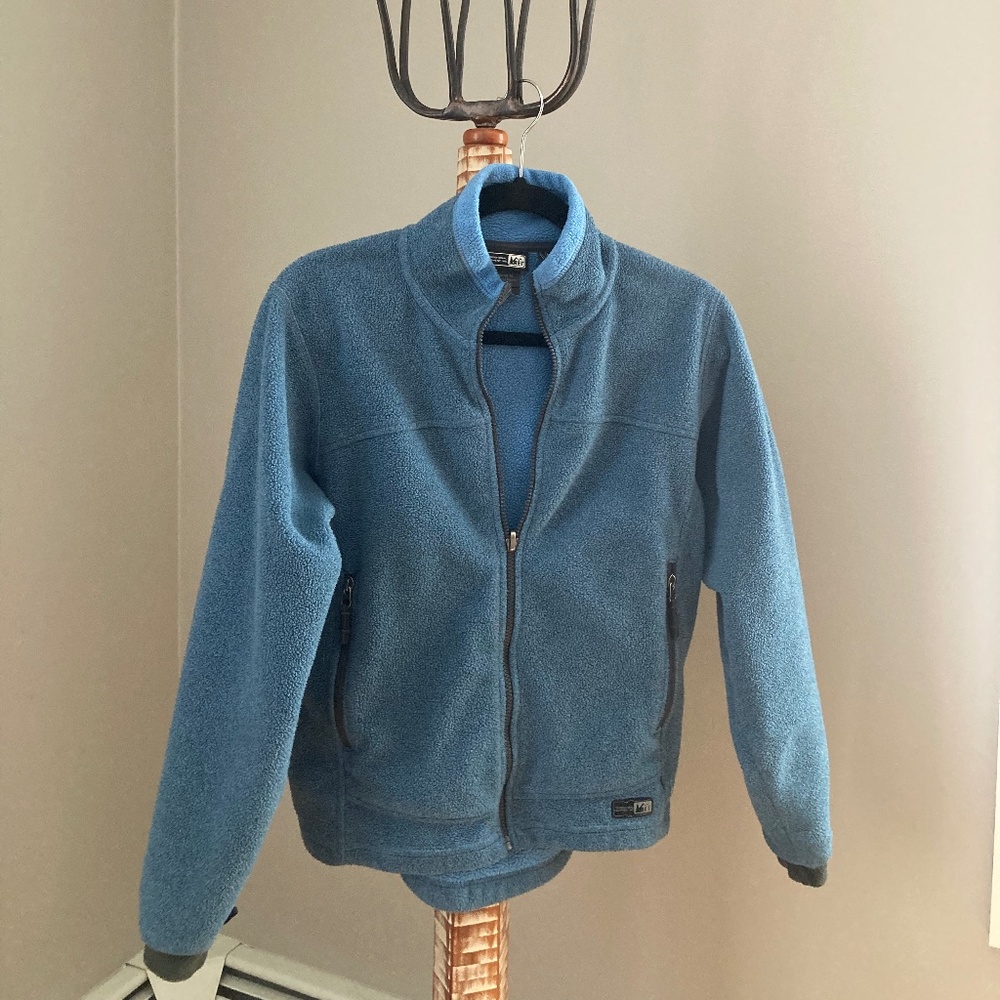 Blue REI Women's Fleece Jacket, size M